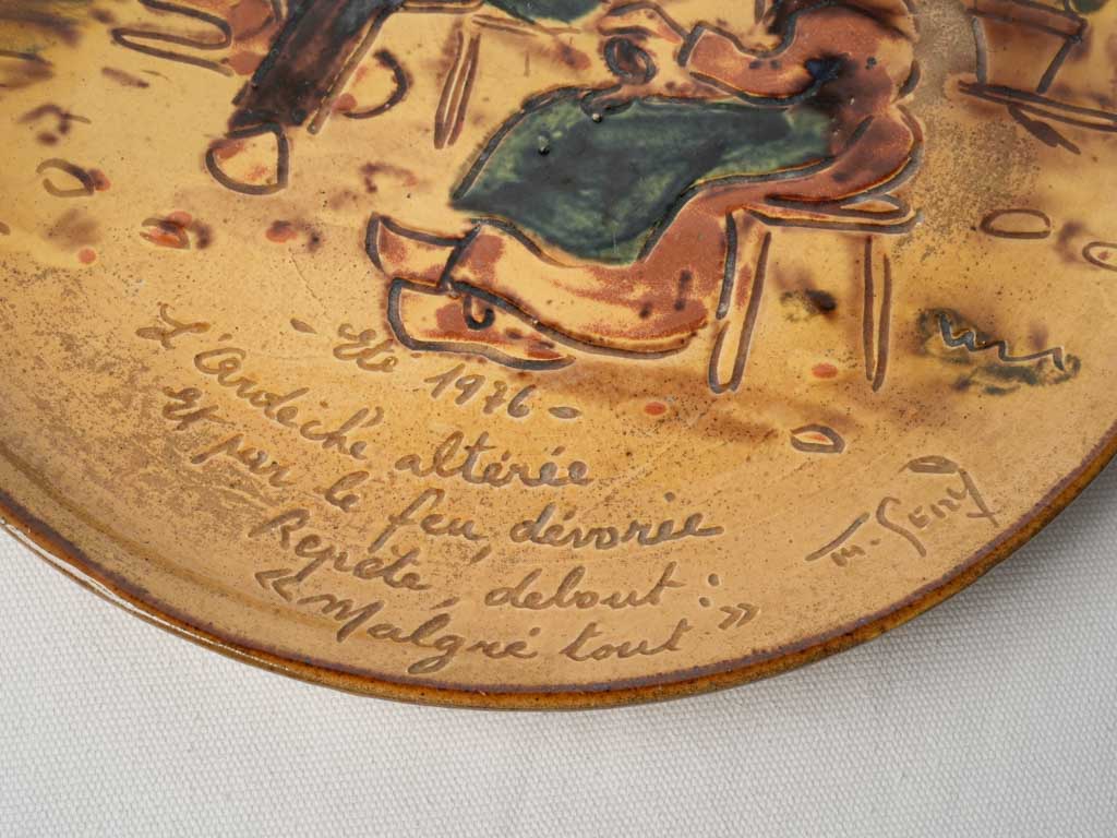 Regional Commemorative Pottery Wall Plate
