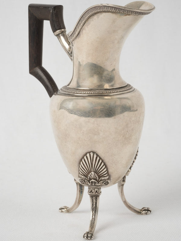 Elegant French silver creamer pot
