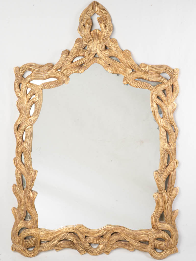 Large Mid-20th Century Italian Giltwood Branchwork Mirror - 50½" x 33"