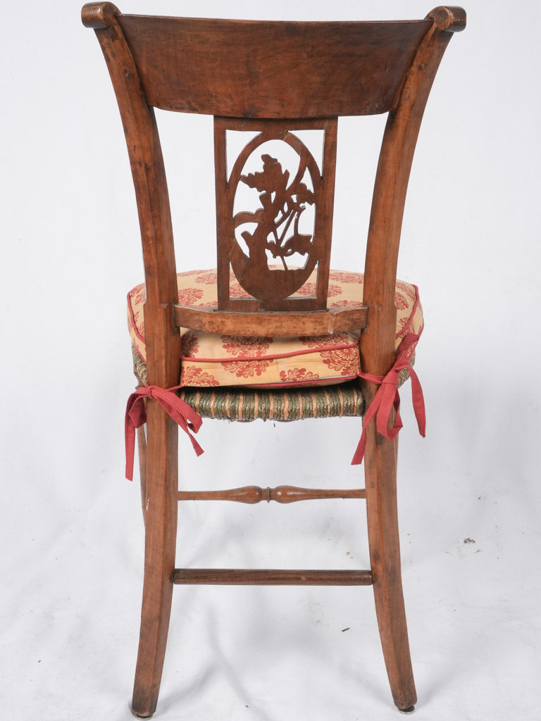 Directoire period gold-weave chairs