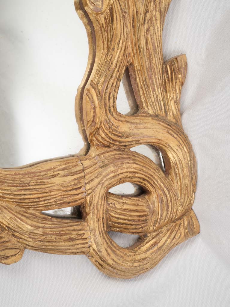 Large Mid-20th Century Italian Giltwood Branchwork Mirror - 50½" x 33"