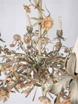 Elegant French tole chandelier, vintage