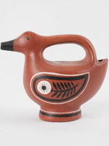 Mid century bird shaped pitcher - hand painted 9¾"