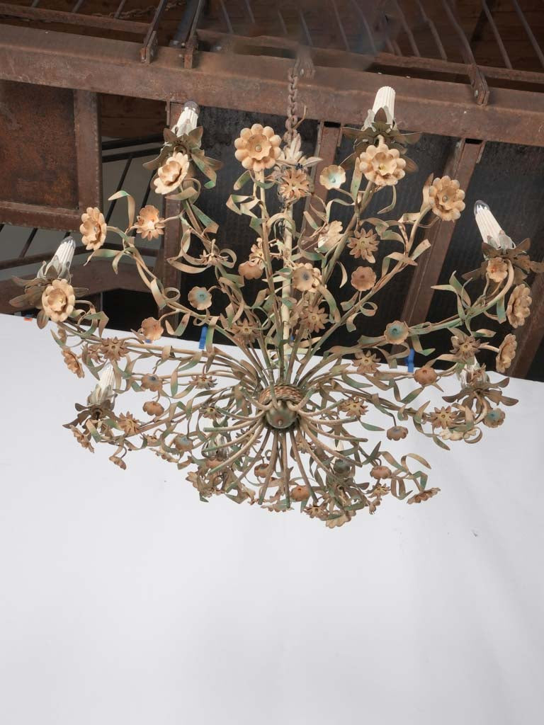 Timeless French bouquet chandelier, tole
