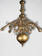 Antique bronze Dutch chandelier craftsmanship
