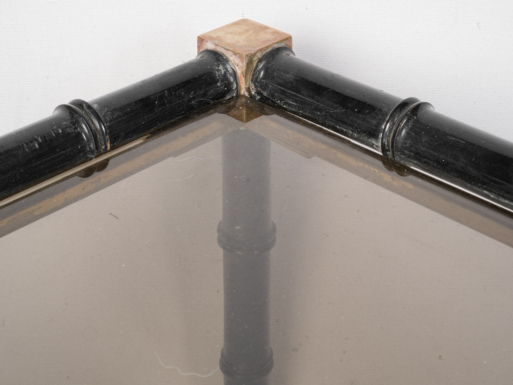 Deep black finish table  