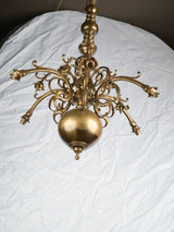 Vintage Hollandaise ornamental bronze chandelier