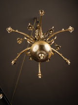 Refined bronze chandelier with motifs