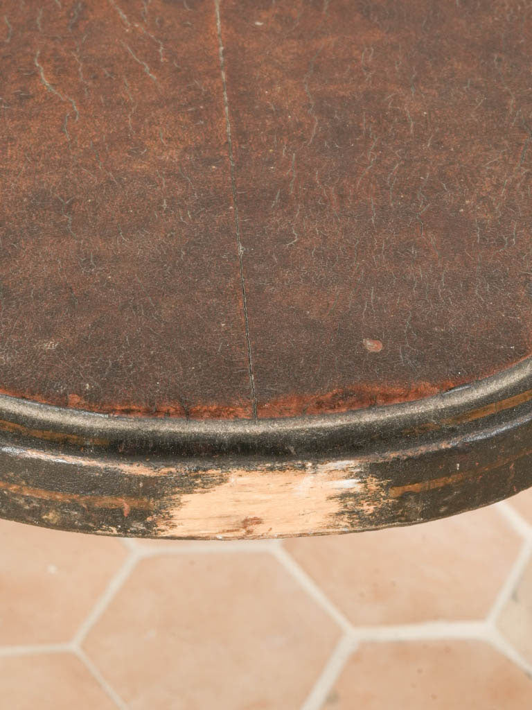 Antique butterfly-embellished serving table  