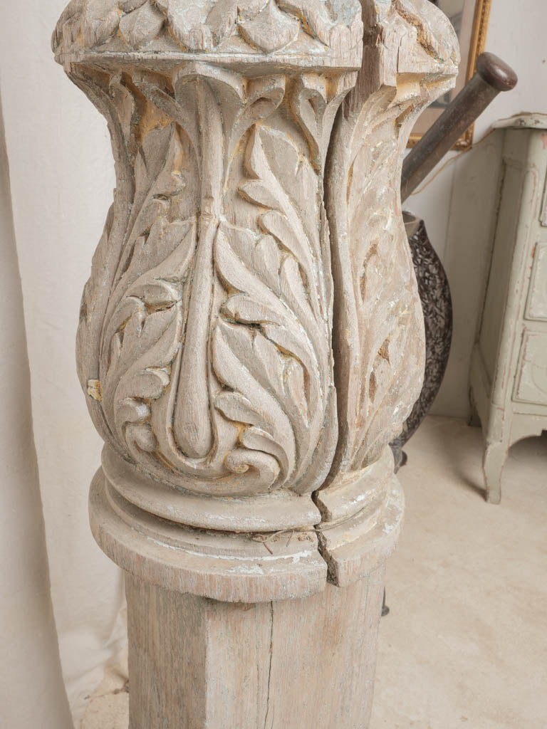 Character-rich painted French pillars