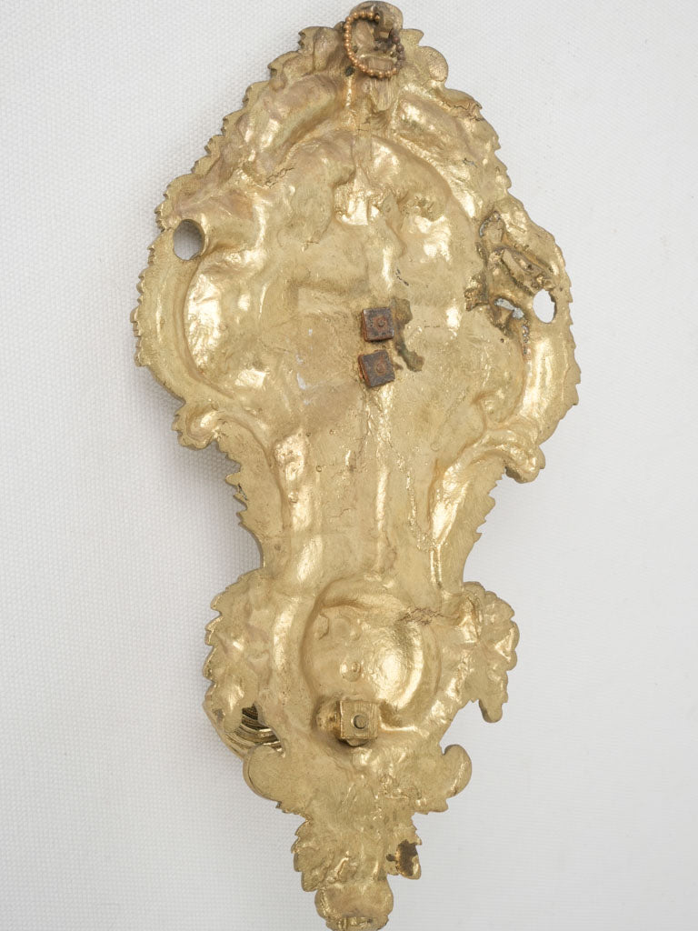 Antique, exquisite, gilt bronze Bénitier