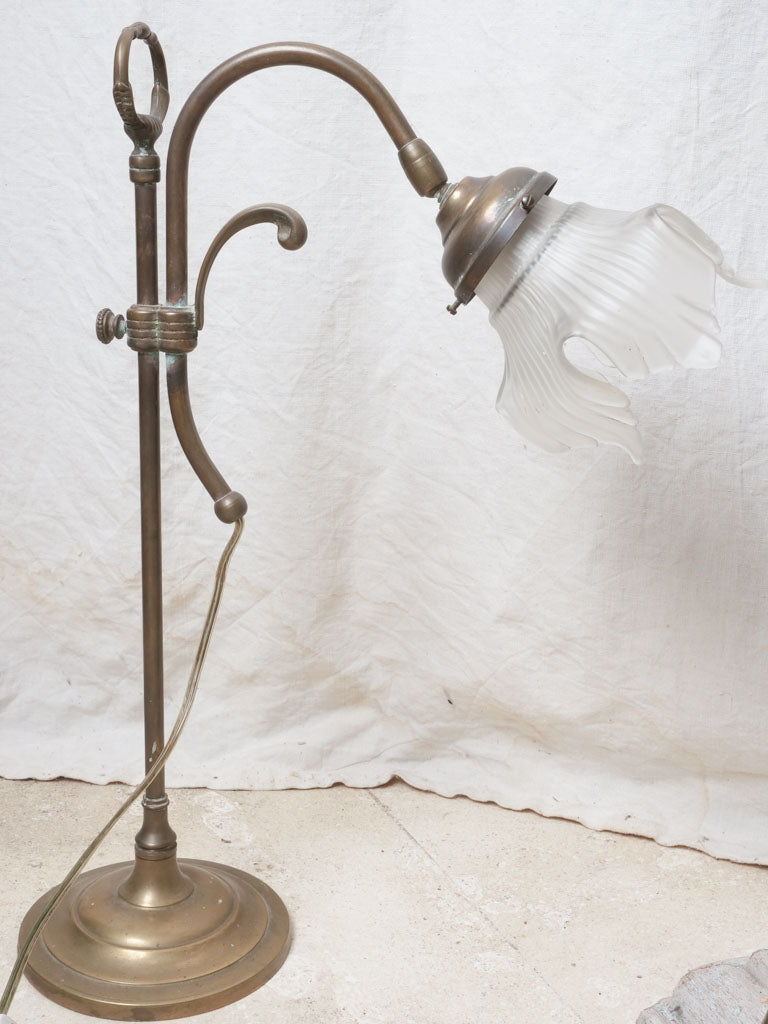Antique French Brass Table Lamp