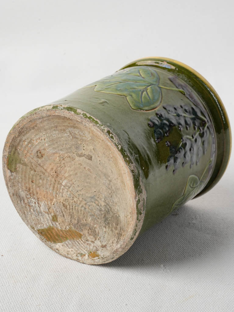 Artisanal relief-decorated urn  