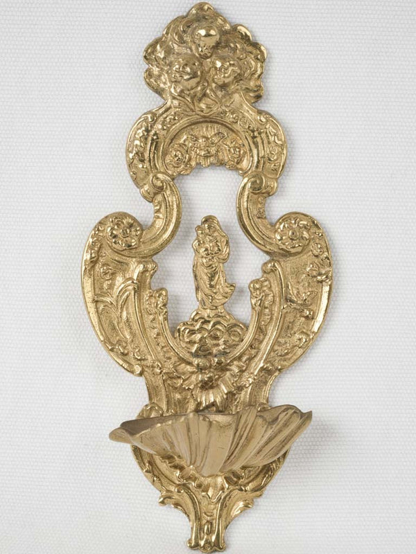 Authentic 19th Century French gilt bronze Bénitier