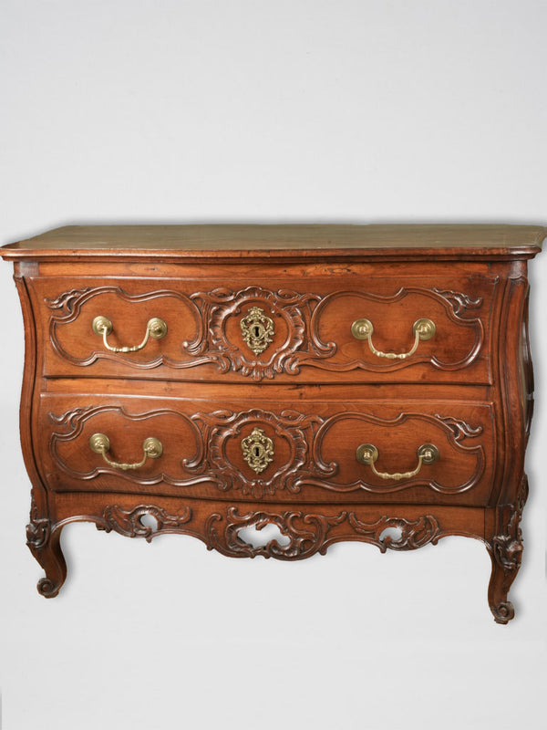 Elegant sculpted French period commode