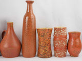 Collection of 12 red ocher vases & pitchers 7" - 17"