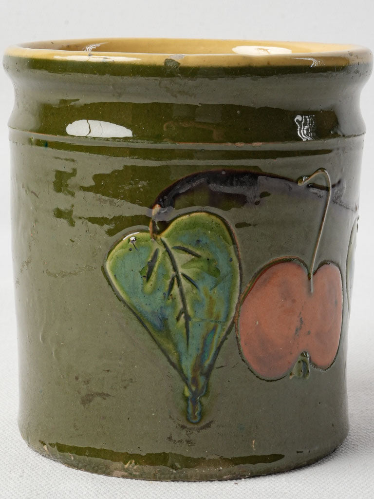 Hand-moulded terracotta storage pot