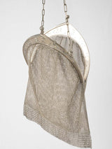 Delicate Napoleon III silver mesh handbag