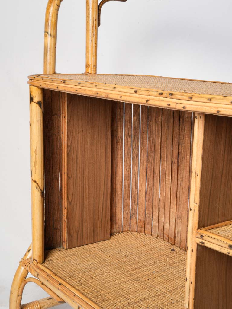 Warm toned bamboo bar set  