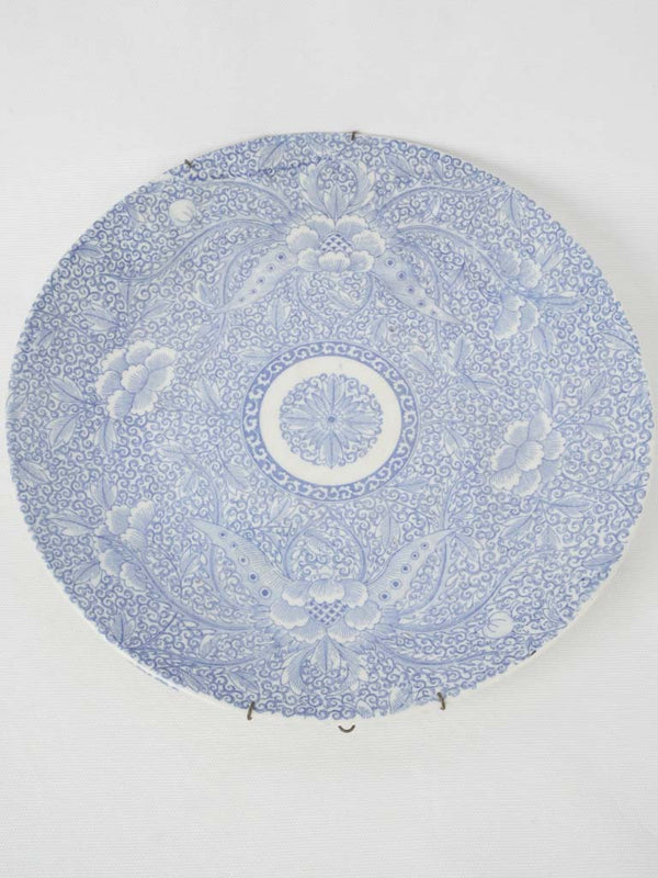 Antique Asiatic blue porcelain plate