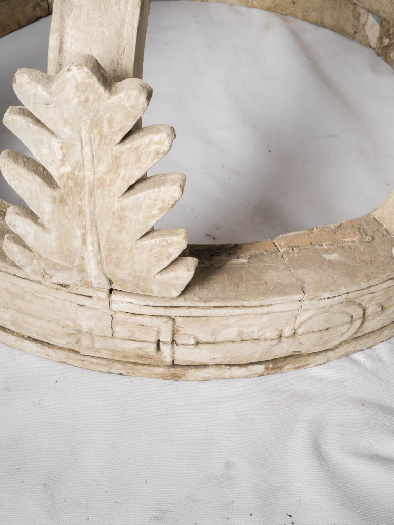 Elegant aged patina canopy crown