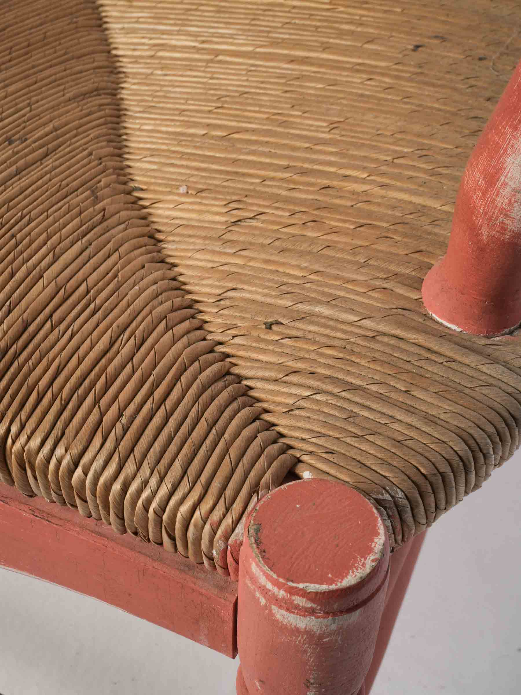 Warm Terracotta Red Armchair  