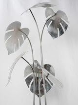 Metallic finish vintage plant lamp