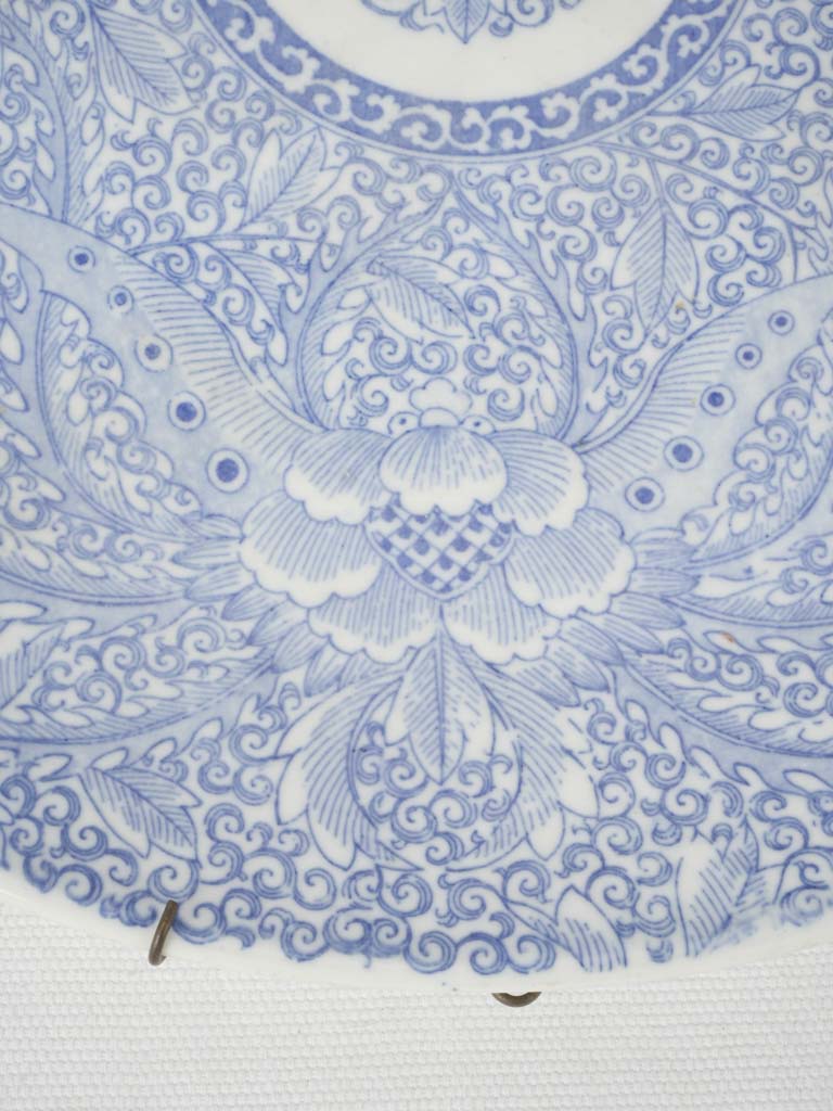 Large blue & white Asiatic porcelain