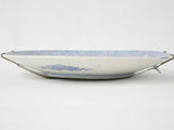 Blue & white Asiatic floral plate