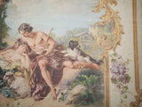Large, gold-embellished French romantic painting