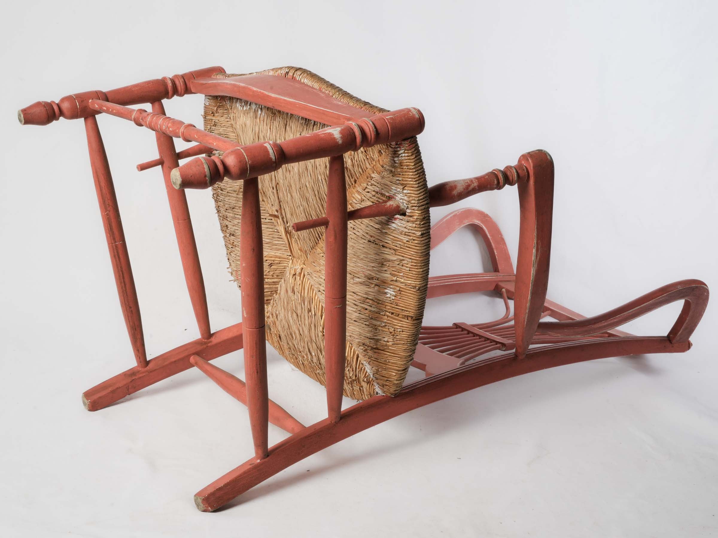 Honeyed Tone Rush Seat Chair  