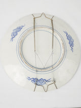 Elegant 19th-century porcelain blue plate