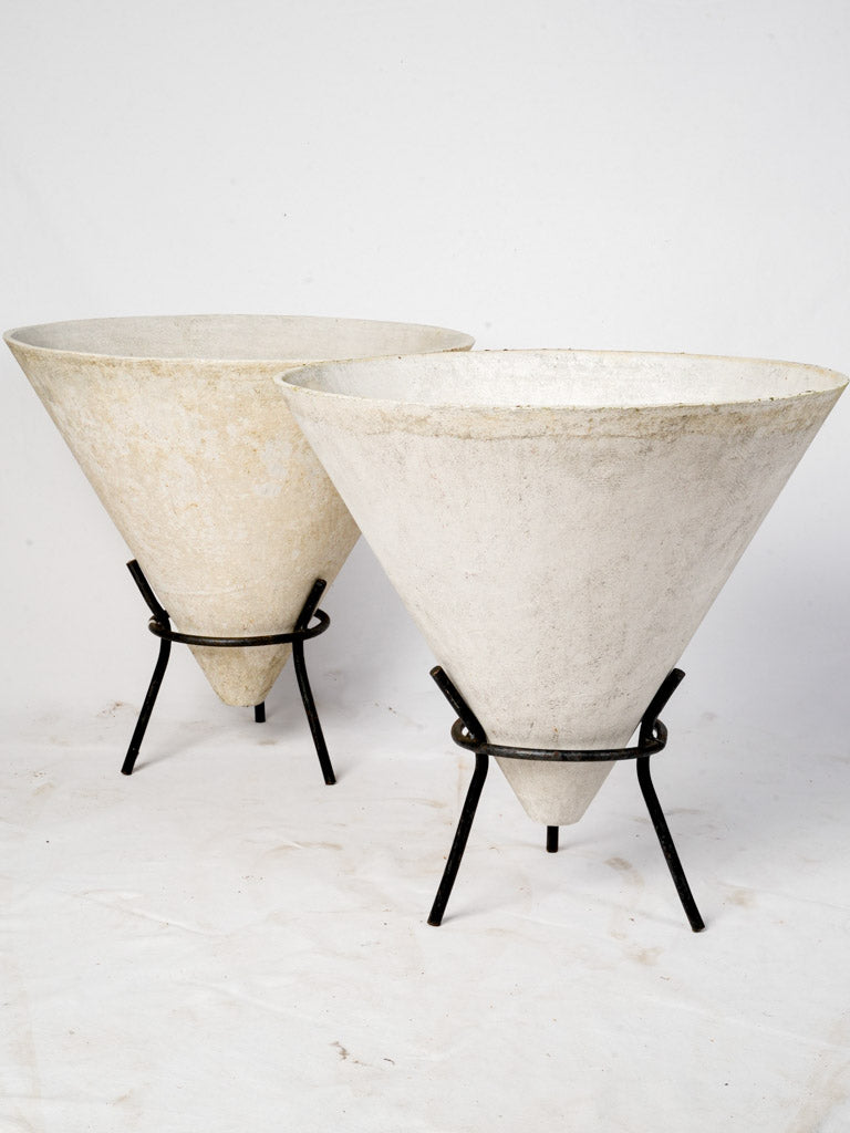 Elegant mid-century jardinières