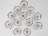 12 long stem aperitif glasses - 1930s French bistro 4¾"