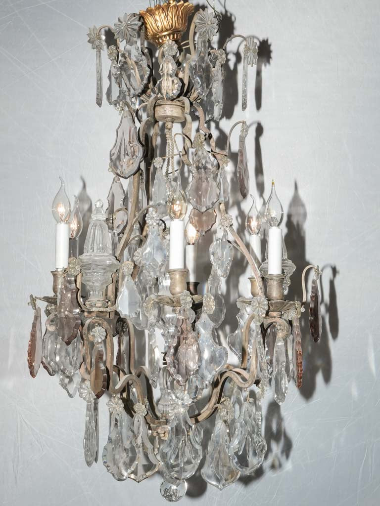 A French 19th century Neo-Classical st. Ormolu and Baccarat Crystal chandelier F A French 19th century Neo-Classical st. Ormolu and Baccarat Crystal chandelier F