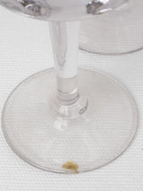 12 long stem aperitif glasses - 1930s French bistro 4¾"