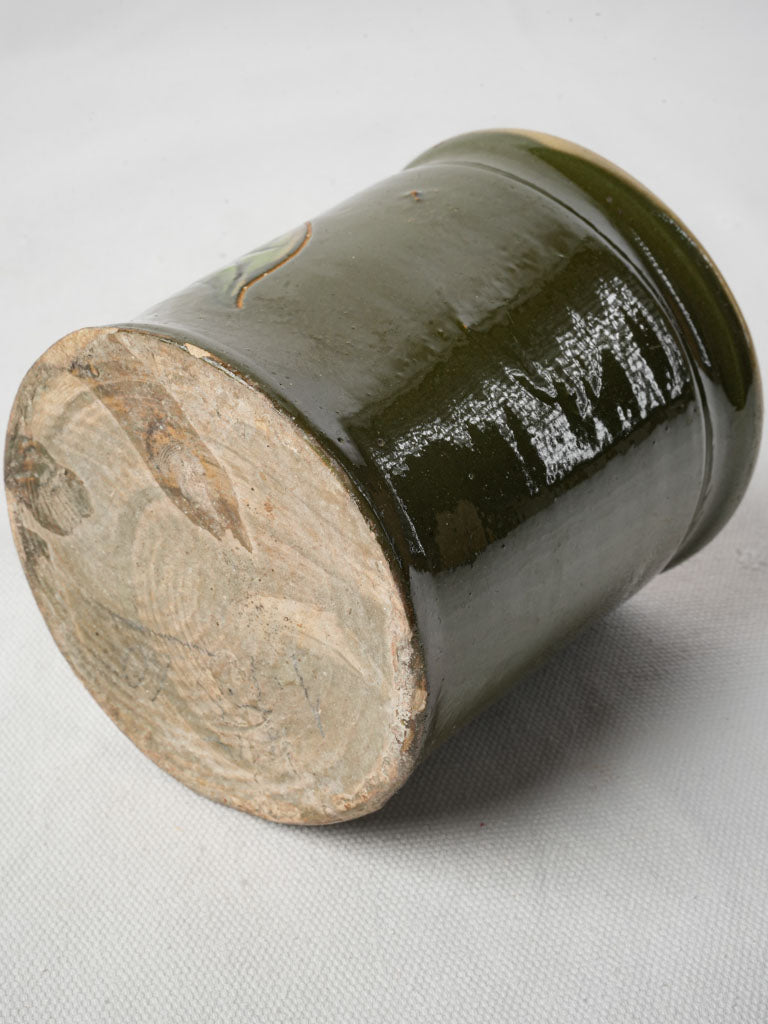 Authentic regional olive-green jug