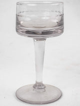 Simple pattern antique bistro glasses