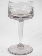12 long stem aperitif glasses - 1930s French bistro 4¾"