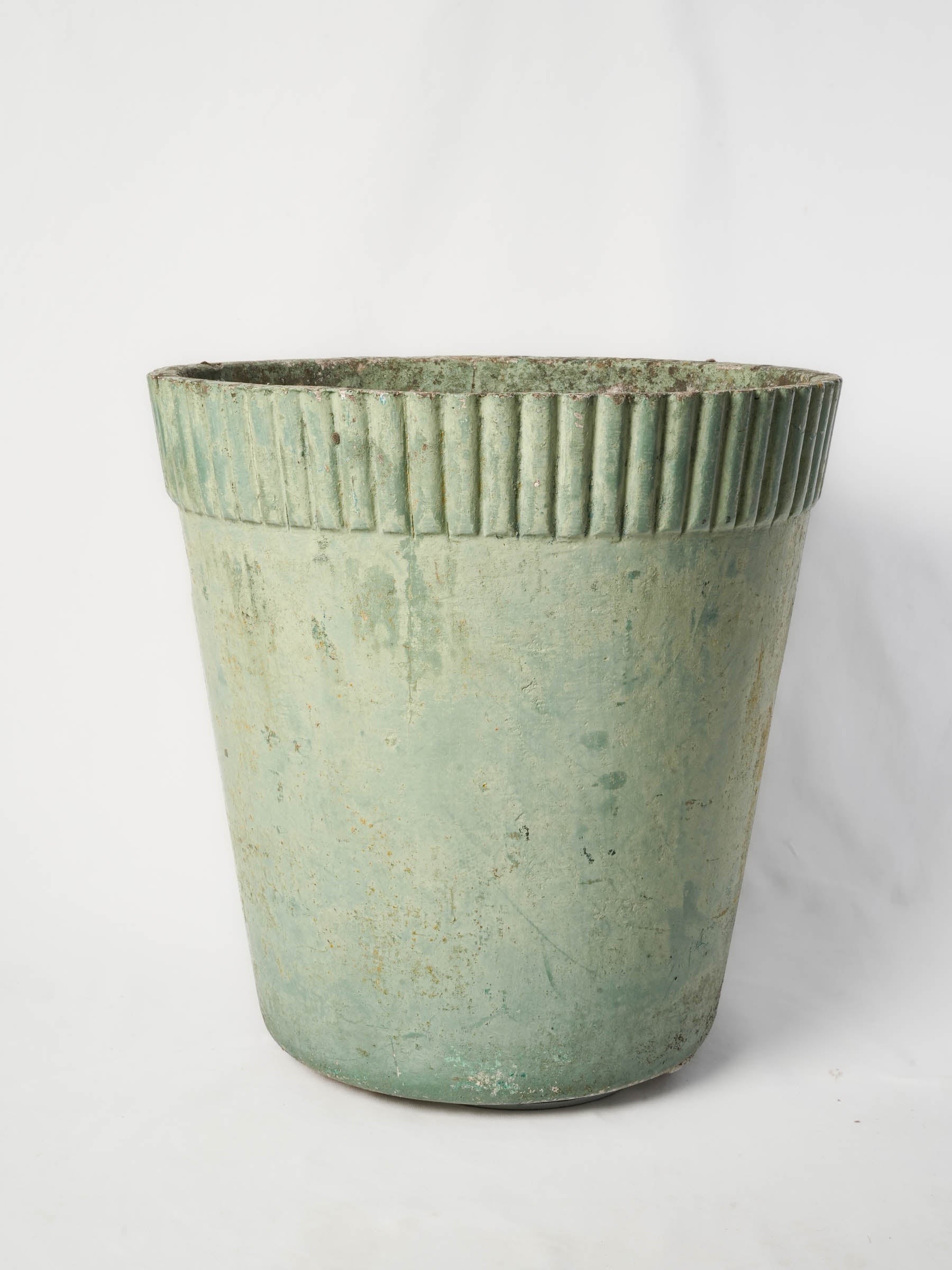 1960s Willy Guhl Planter in Weathered Celadon Green - 21¾