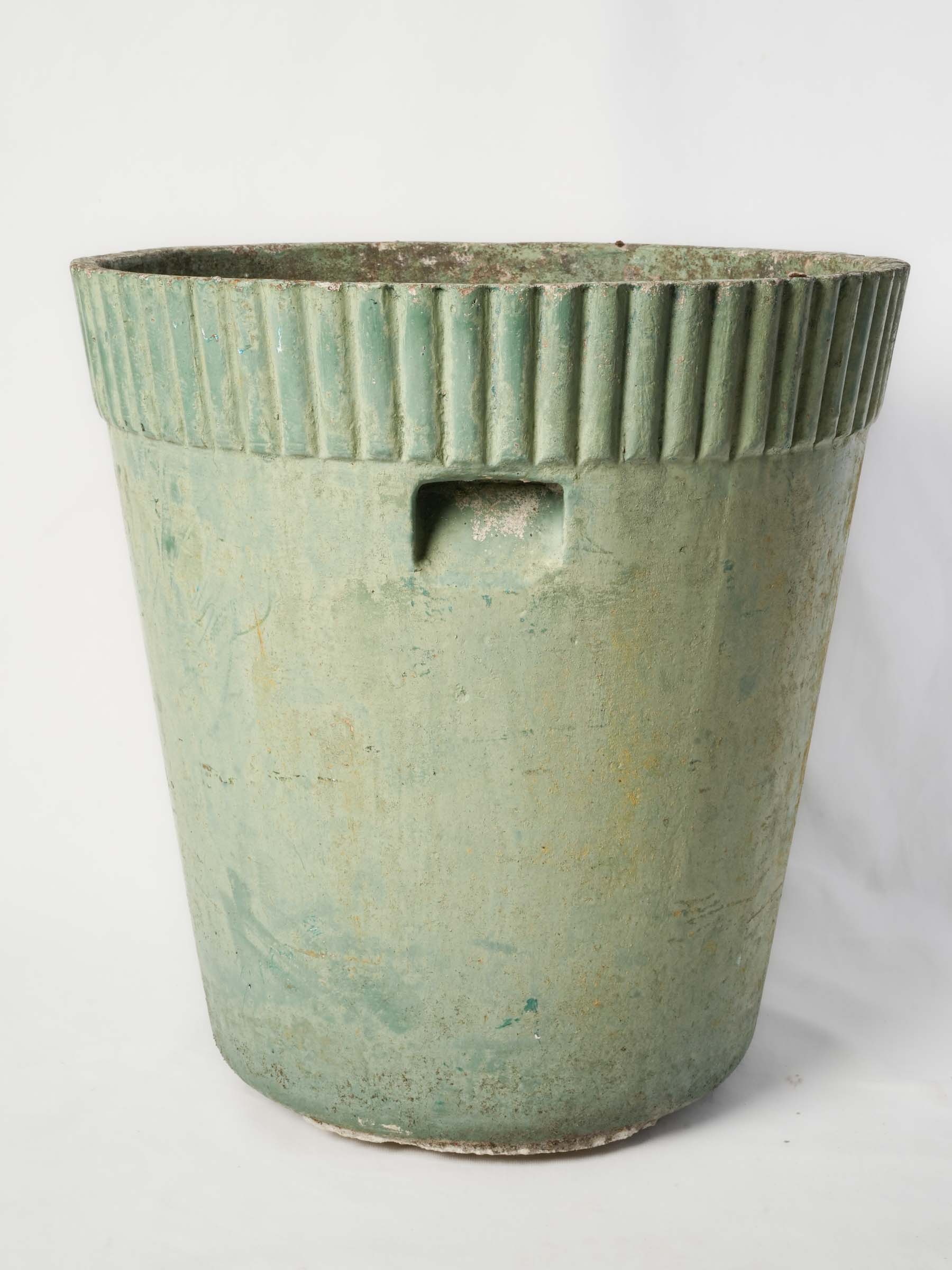 1960s Willy Guhl Planter in Weathered Celadon Green - 21¾
