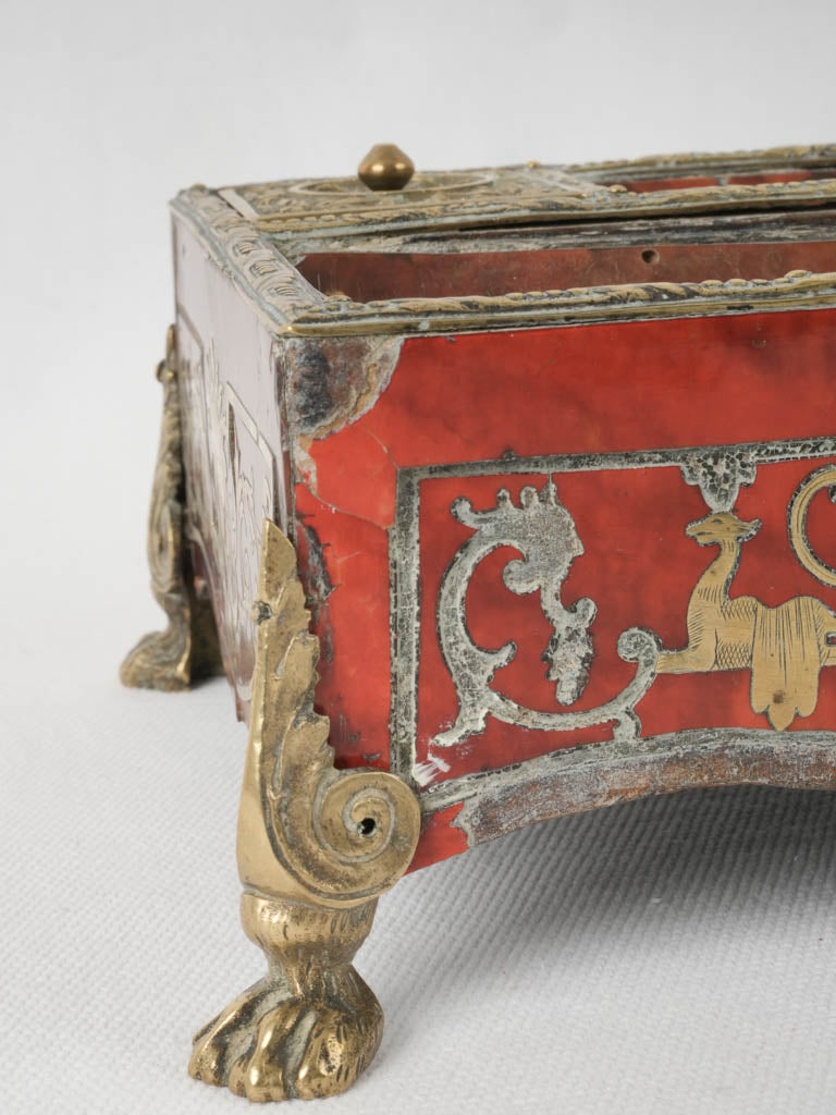 Timeless French writer's Boulle inkwell