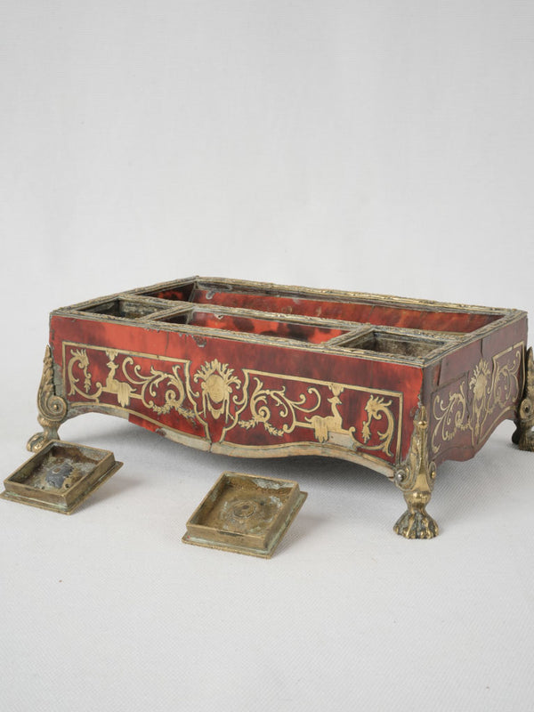 Ornate Boulle marquetry writing desk