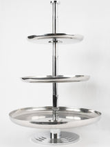 Large silver 3 tier restaurant presentation stand- Art Deco 26½" x 17¼"