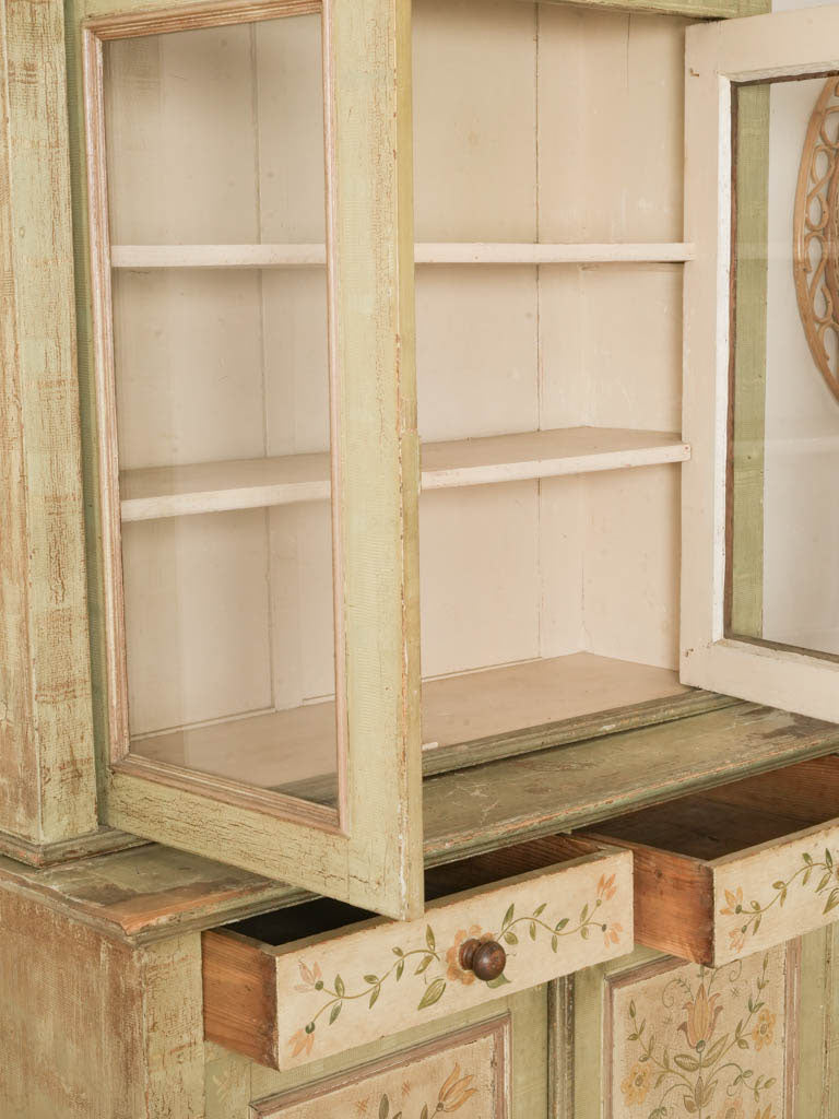Timeworn patina cabinet