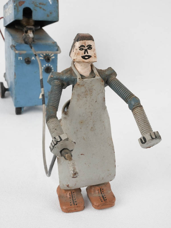 Classic 1950s Commercy welder statuette