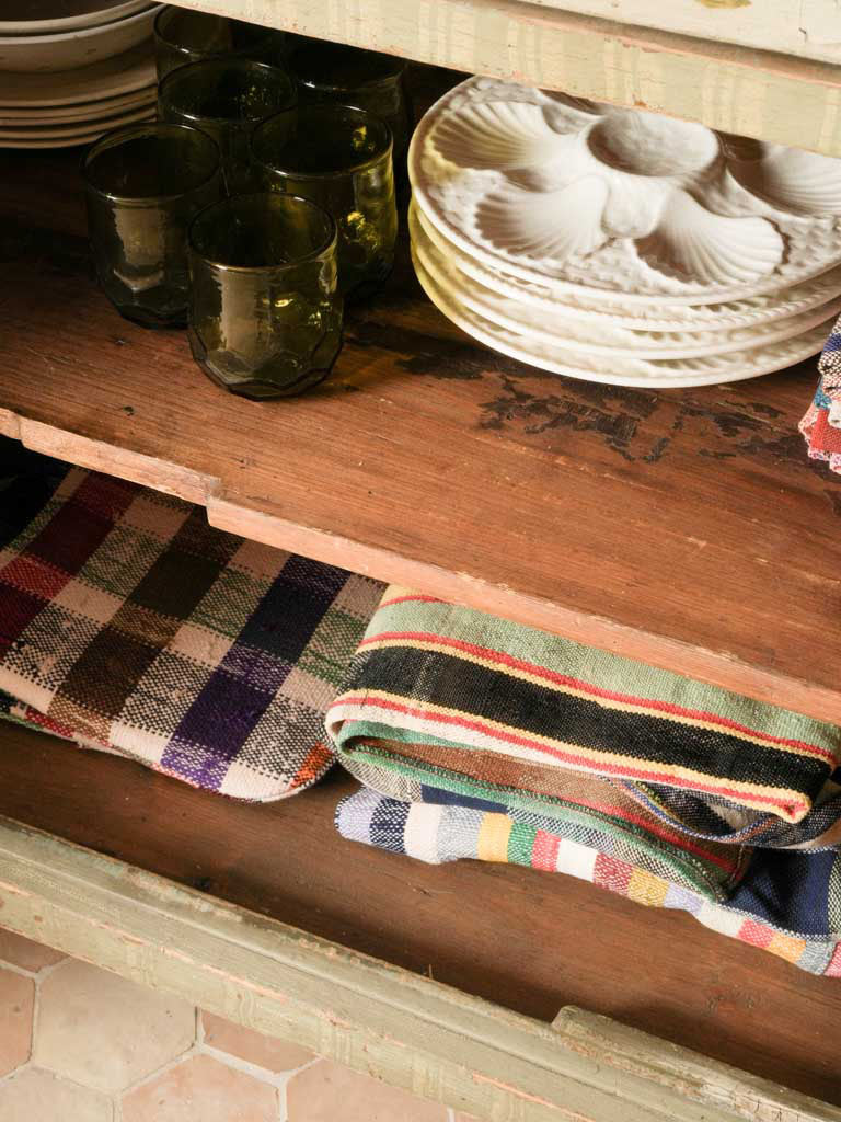 Balanced bun-footed cabinet