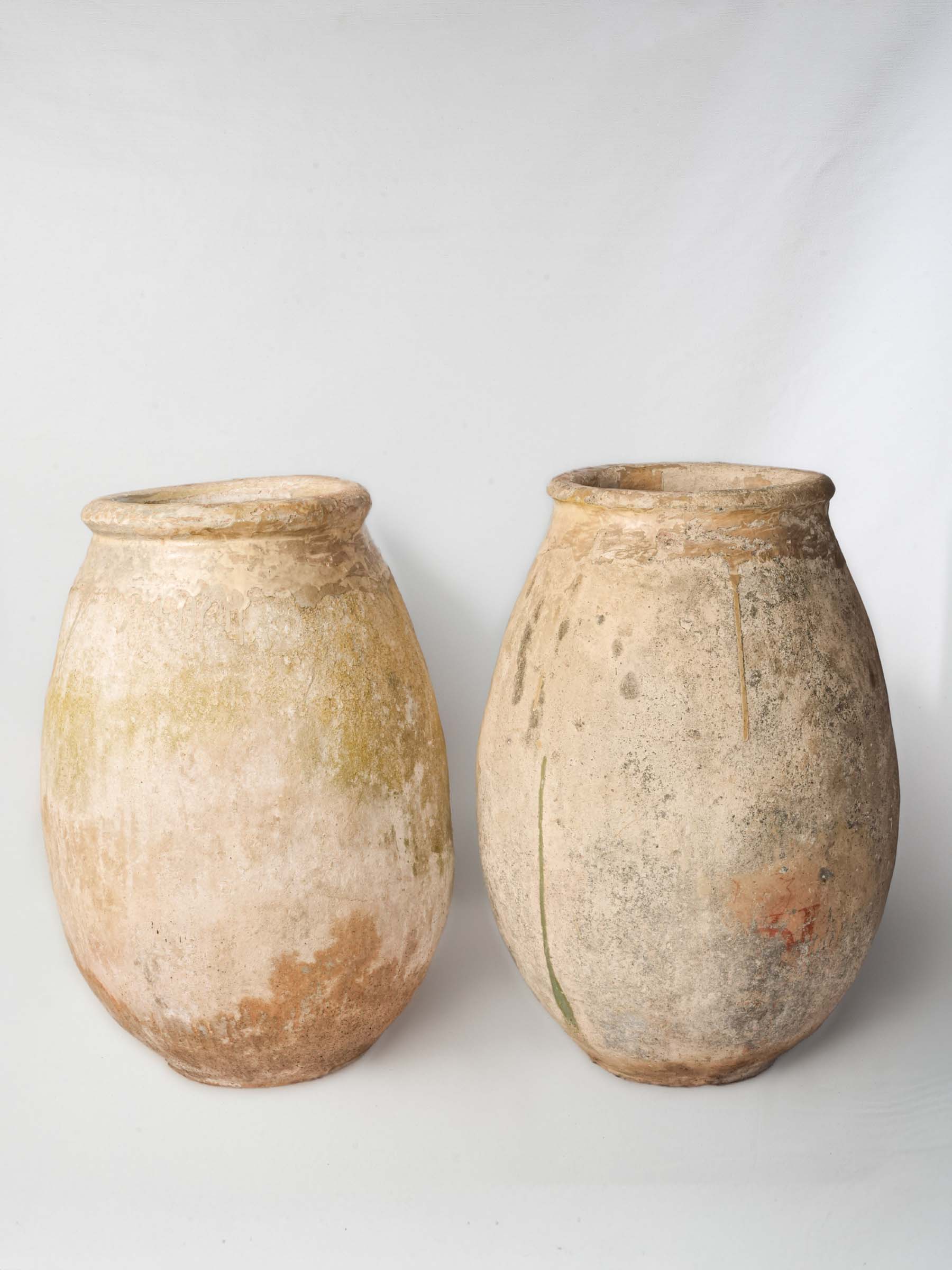 Unique painterly glazed ceramic jars  