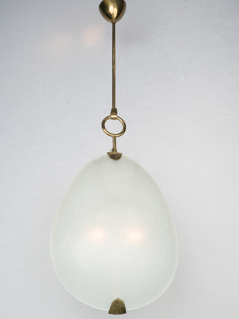 Timeless Italian oviform glass pendants