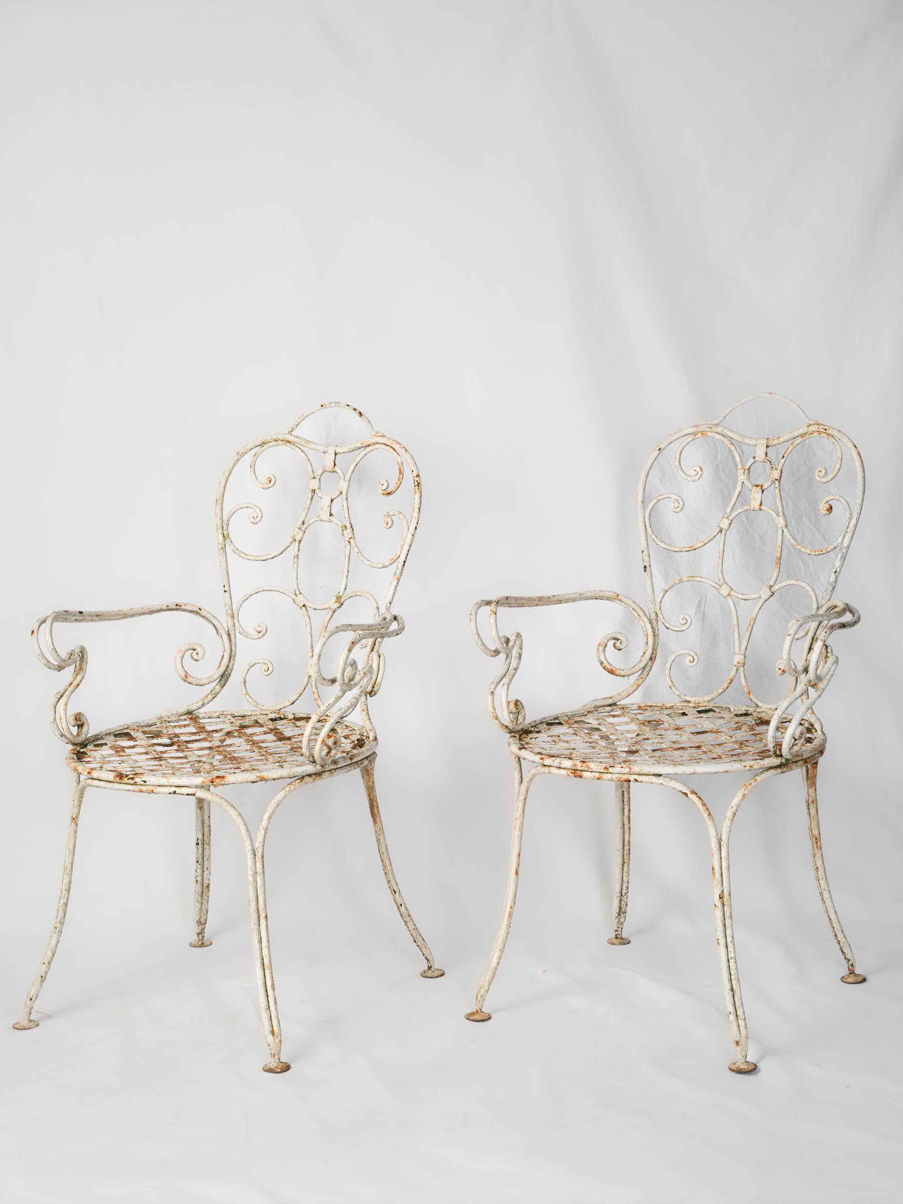 Charming antique garden armchairs  